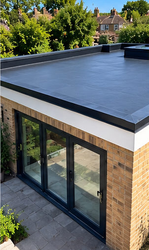 Illustrative image: An example of a modern flat roof extension